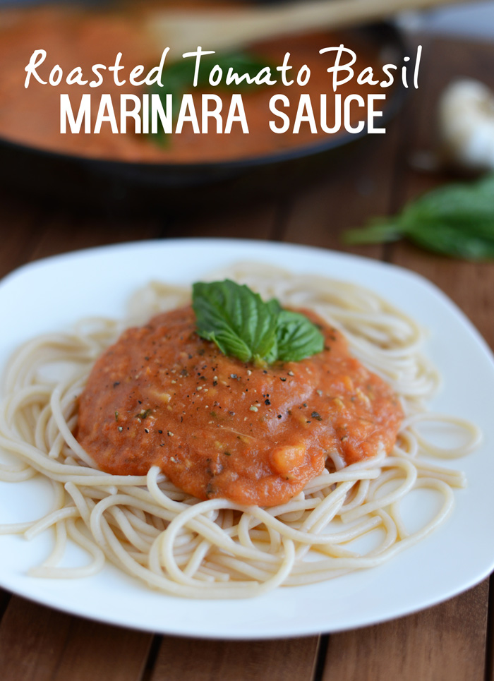 Homemade [Clean Eating] Roasted Tomato Basil Marinara Sauce