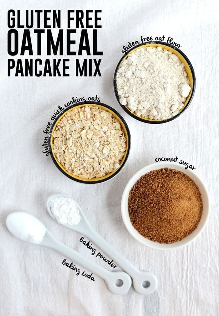 Gluten Free Oatmeal Pancake Mix #GlutenFree