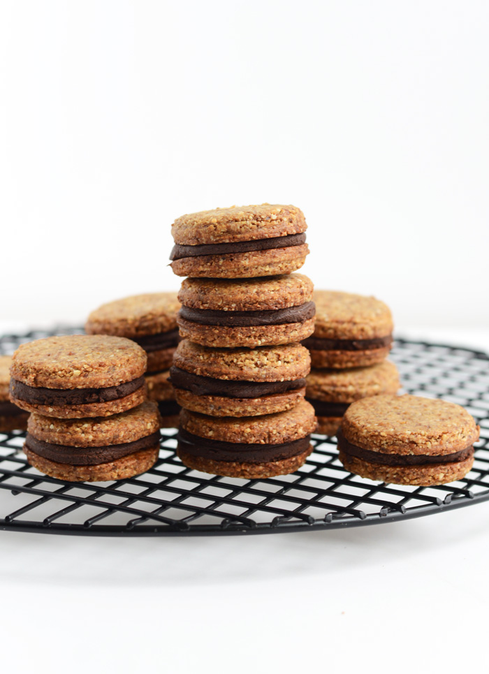 Inside-Out Grain Free Oreos- vegan, paleo, and gluten-free friendly!