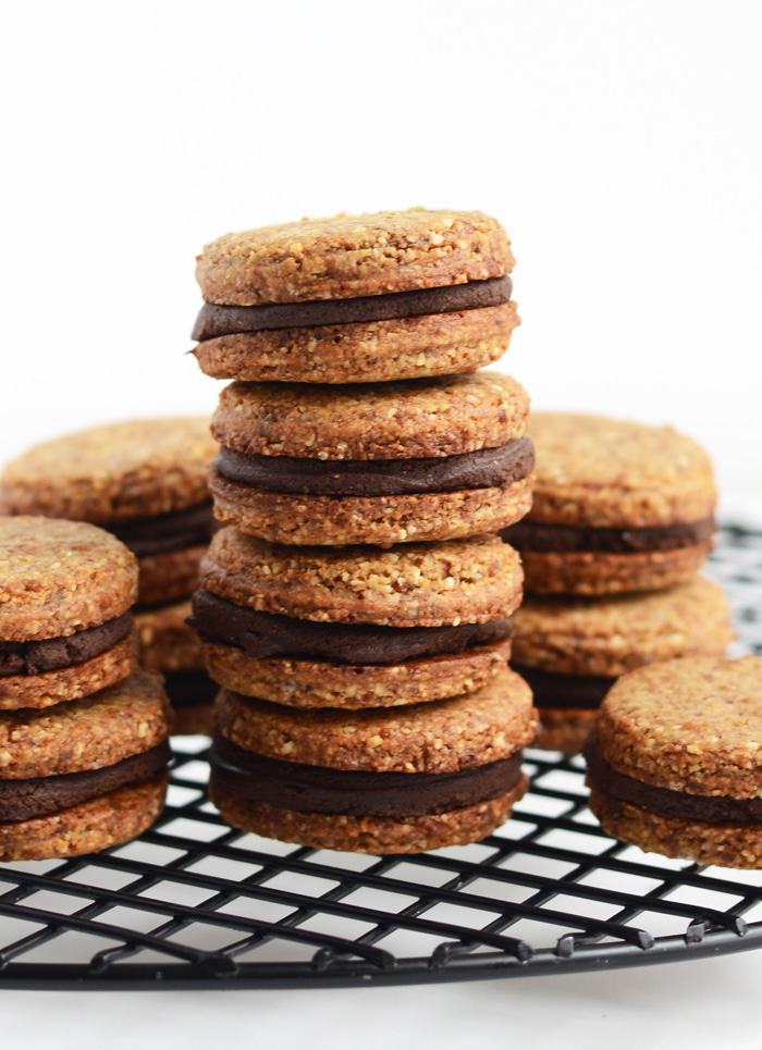 Inside-Out Grain Free Oreos- vegan, paleo, and gluten-free friendly!