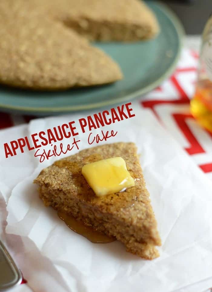 Applesauce Skillet Pancake Cake #breakfast #EAT #Fitfluential