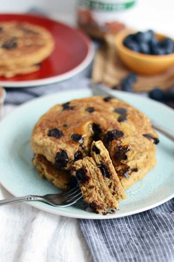 The Best Oatmeal Chocolate Chip Pancakes