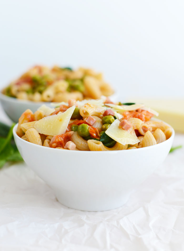 Easy Peasy Pancetta Pasta #GlutenFree