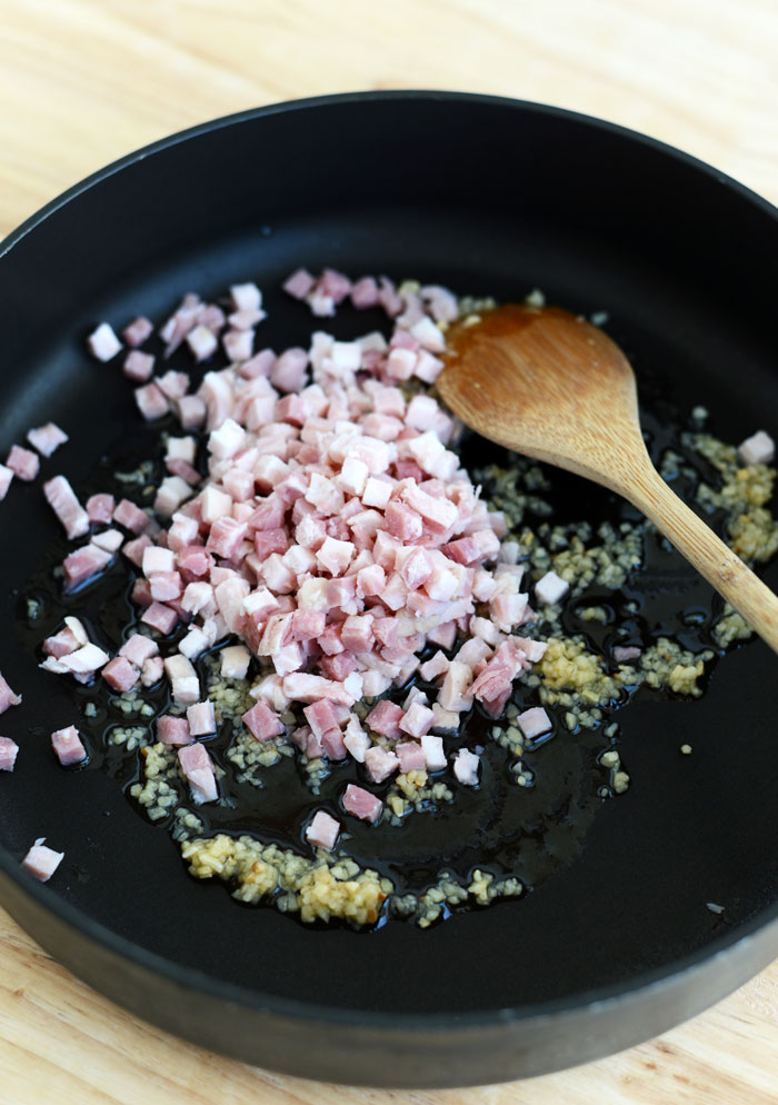 Easy Peasy Pancetta Pasta #GlutenFree