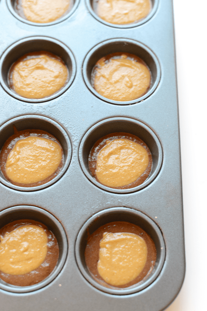 Have you cake and protein too! Make these healthy peanut butter cup cupcakes with 100% whole grains, all-natural sugar, and tons of protein!  Top them with a lower-fat peanut butter protein frosting.