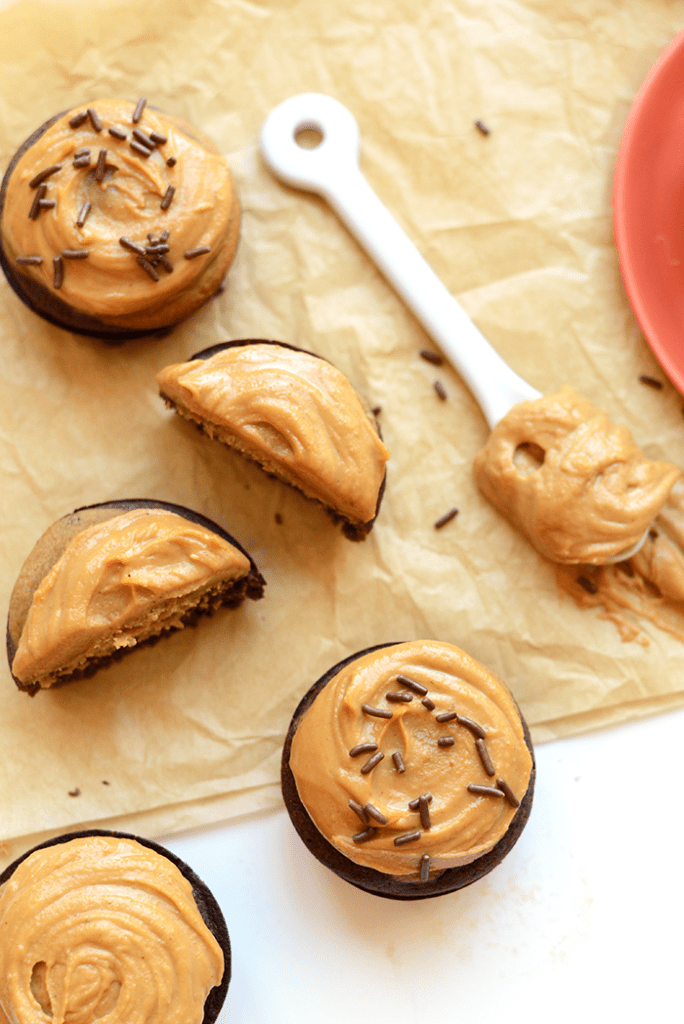 Have you cake and protein too! Make these healthy peanut butter cup cupcakes with 100% whole grains, all-natural sugar, and tons of protein! Top them with a lower-fat peanut butter protein frosting.