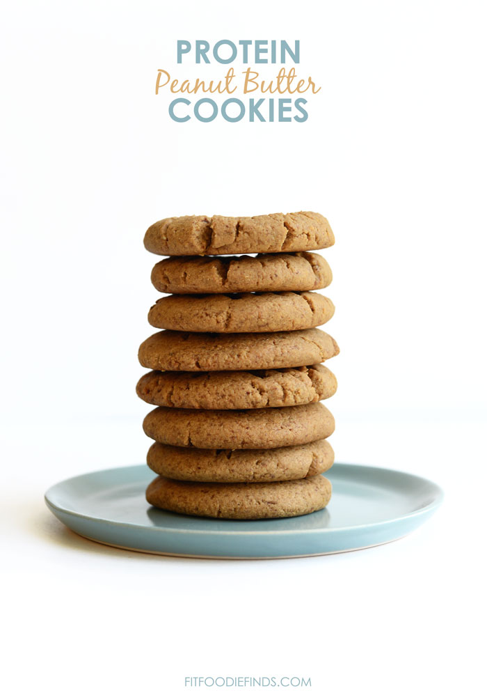 Grain-Free Protein Peanut Butter Cookies #healthy #glutenfree