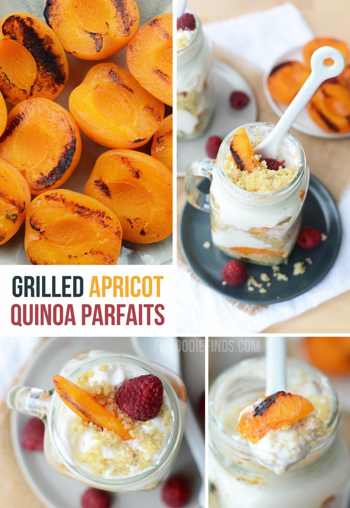 Grilled Apricot Quinoa Parfaits