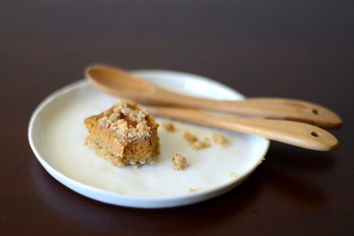 Gluten Free Pumpkin Bars w/ Crumble Topping