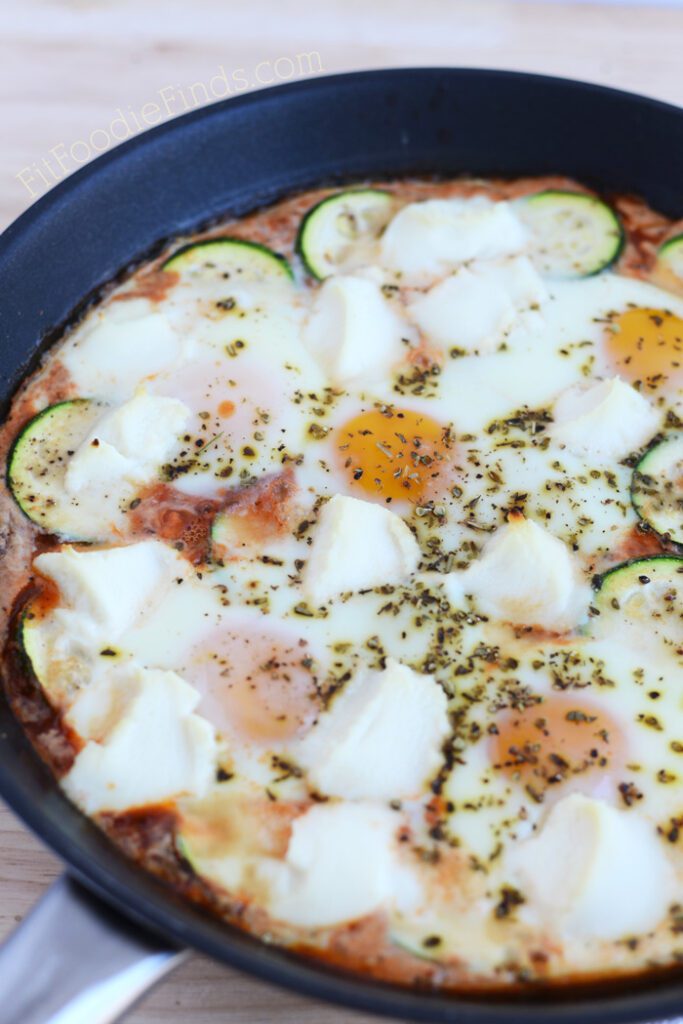 Upside-Down Zucchini Quinoa Lasagna with Baked Eggs