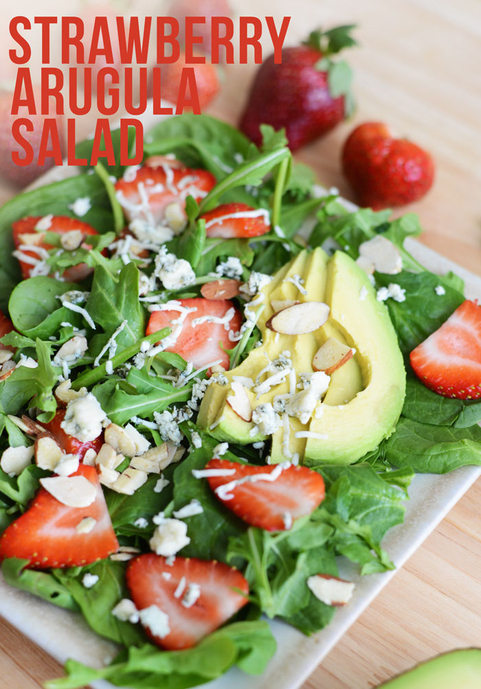 Strawberry Arugula Salad with Poppyseed Dressing 