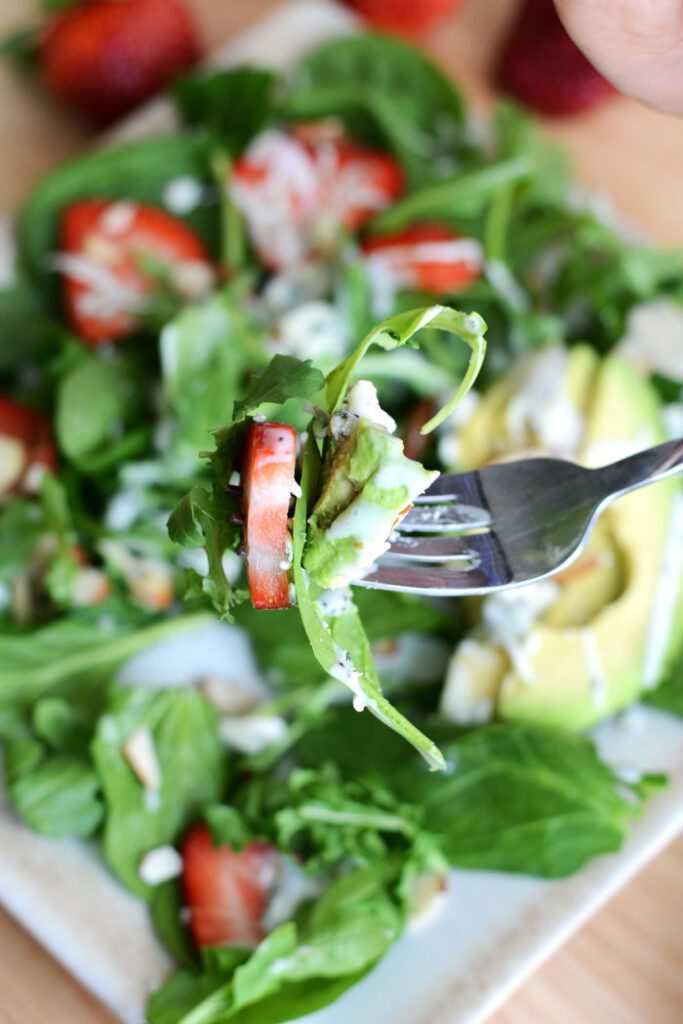 Strawberry Arugula Salad with Poppyseed Dressing