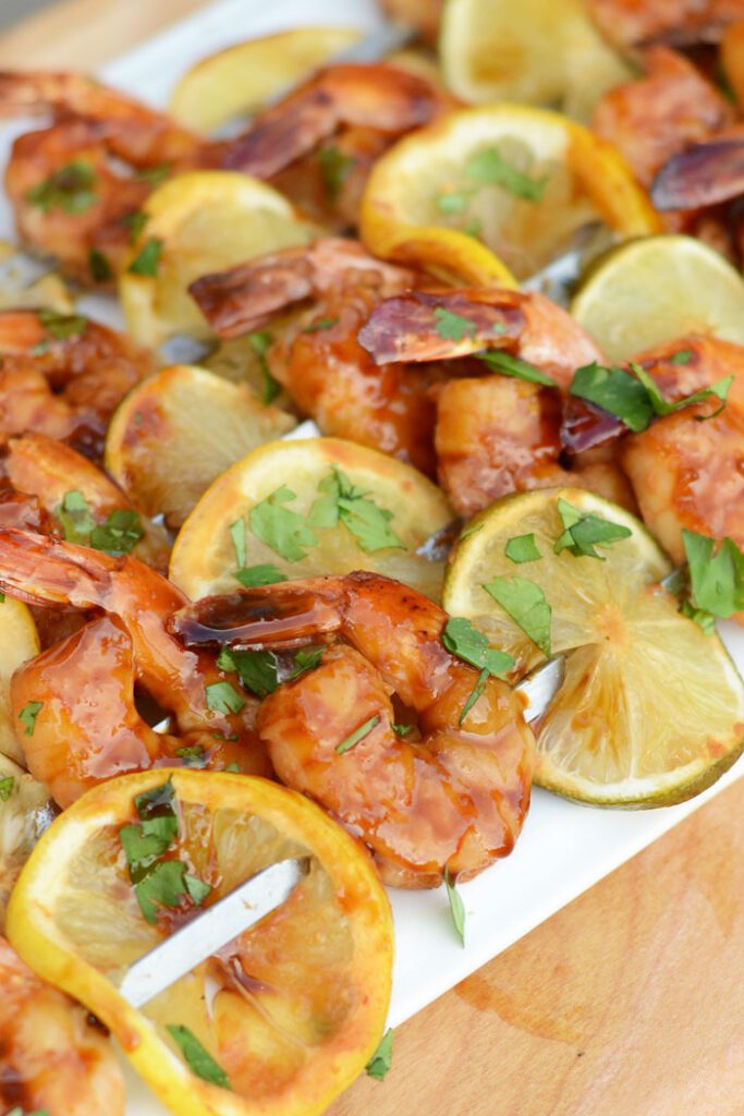 Lemon Lime Asian Shrimp Kebabs- the perfect summer app!