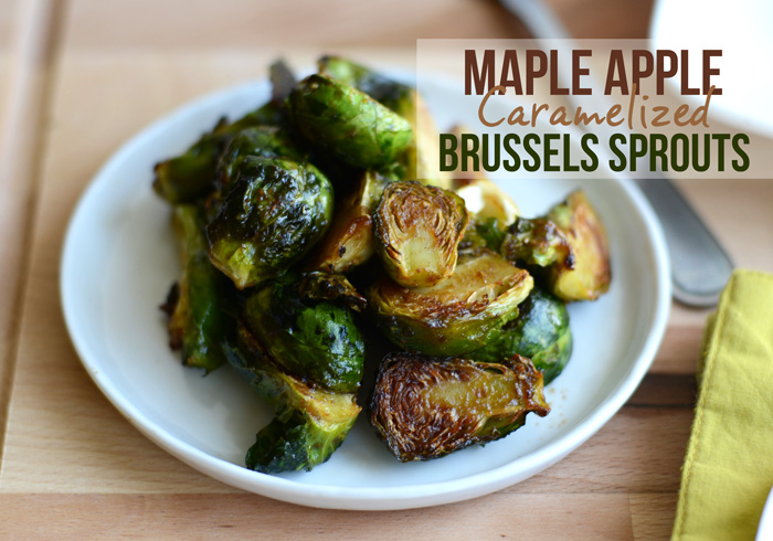 Maple Apple Caramelized Brussels Sprouts