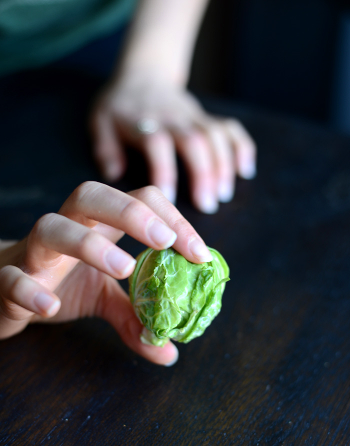 Maple Apple Caramelized Brussels Sprout