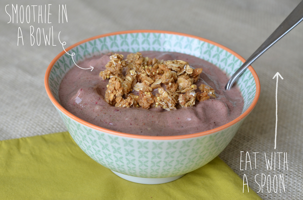 Superfood Protein Smoothie in a Bowl