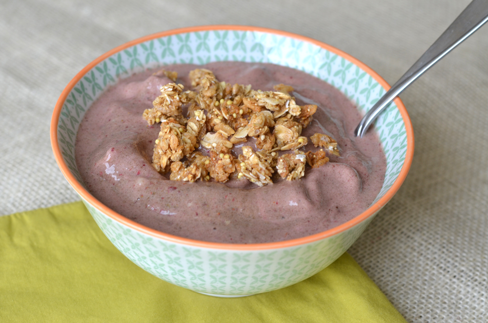 Superfood Protein Smoothie in a Bowl