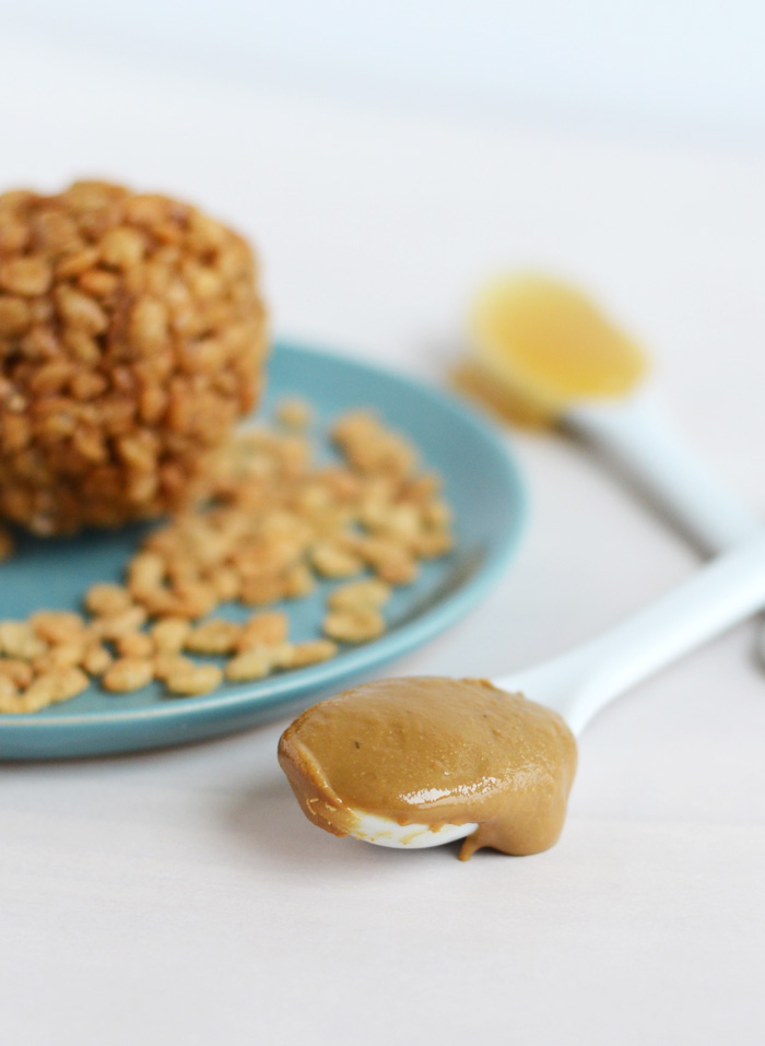 Single Serve Sun Butter Rice Crispy #GlutenFree #HealthyDessert