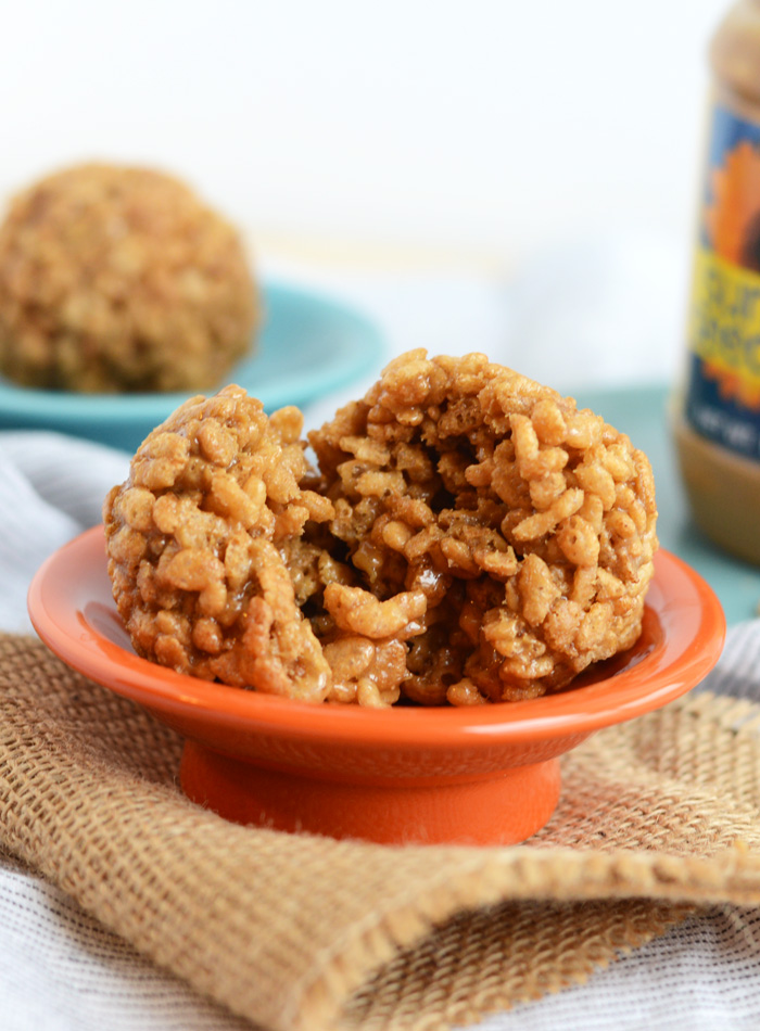 Single Serve Sun Butter Rice Crispy #GlutenFree #HealthyDessert