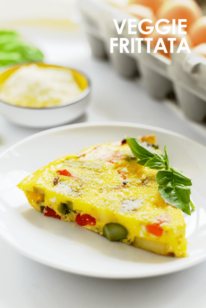 Got a bunch of veggies in the fridge? Make yourself a delicious and colorful vegetable frittata with farm fresh eggs and a sprinkle of parmesan cheese for a healthy, low-carb breakfast option!" width="700" height="1049">Also how perty are these veggies? Taste the rainbo