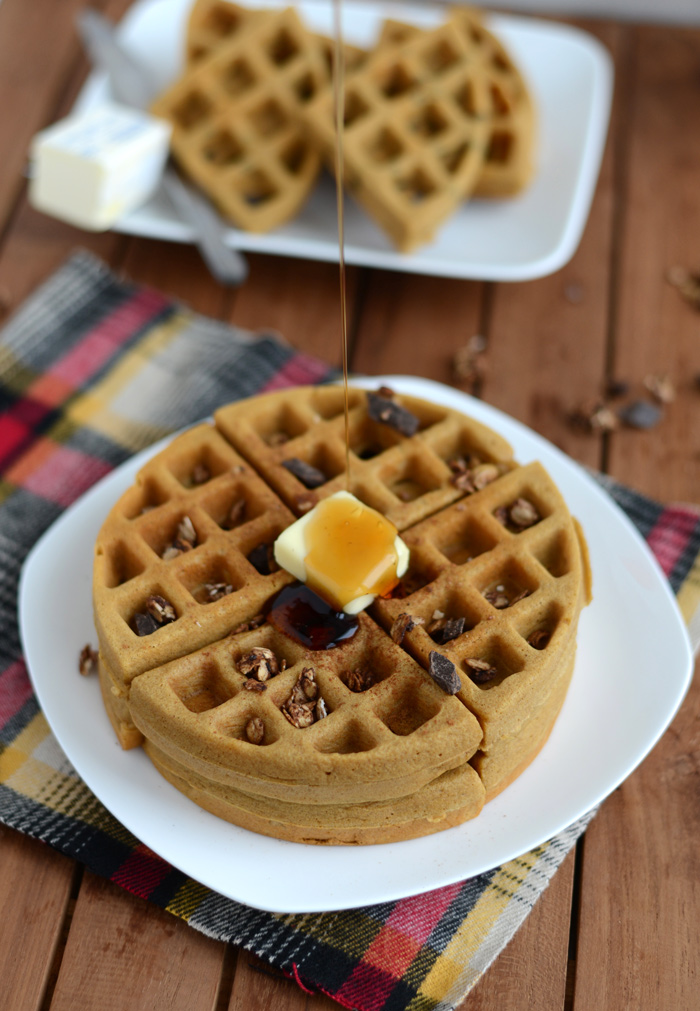 Gluten Free Gingerbread Spice Waffles