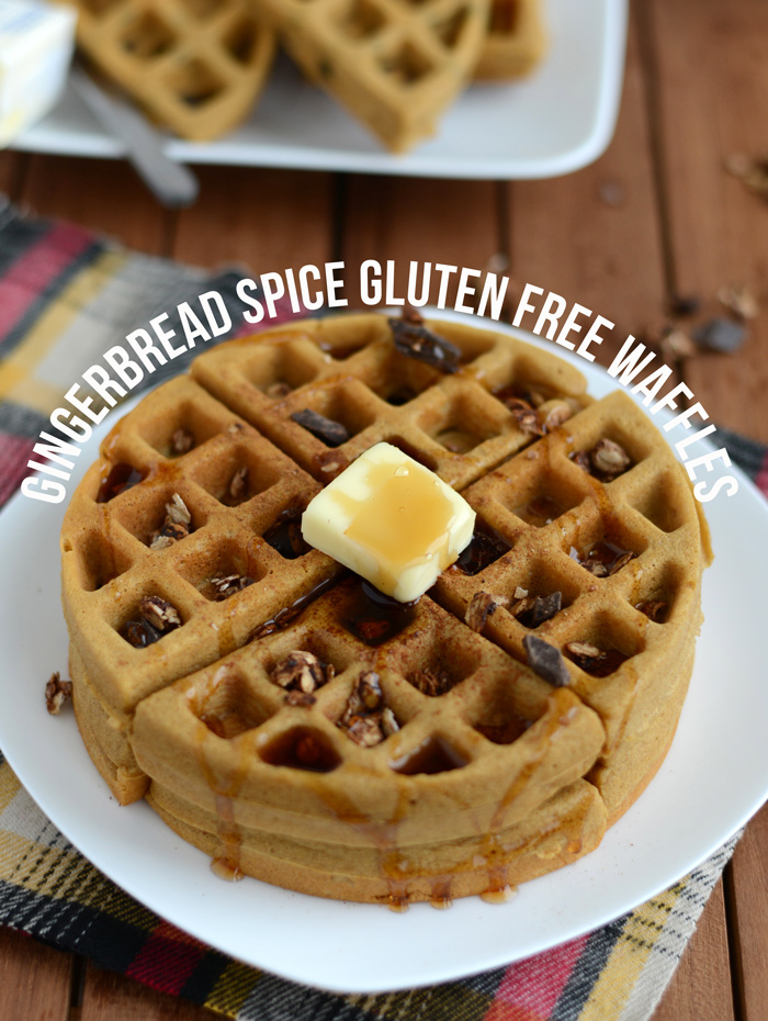 Gluten Free Gingerbread Spice Waffles