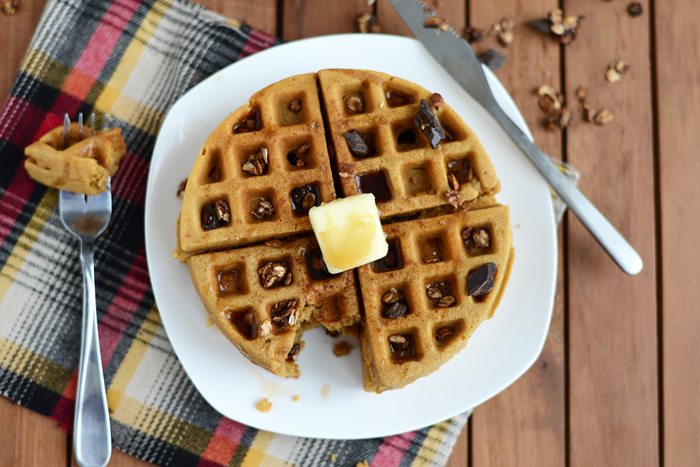 Gluten Free Gingerbread Spice Waffles