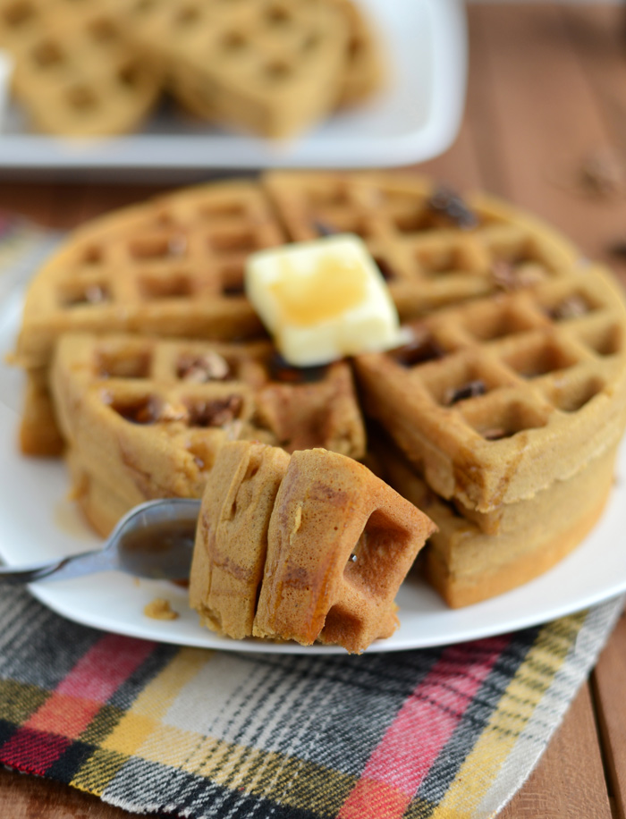 Gluten Free Gingerbread Spice Waffles