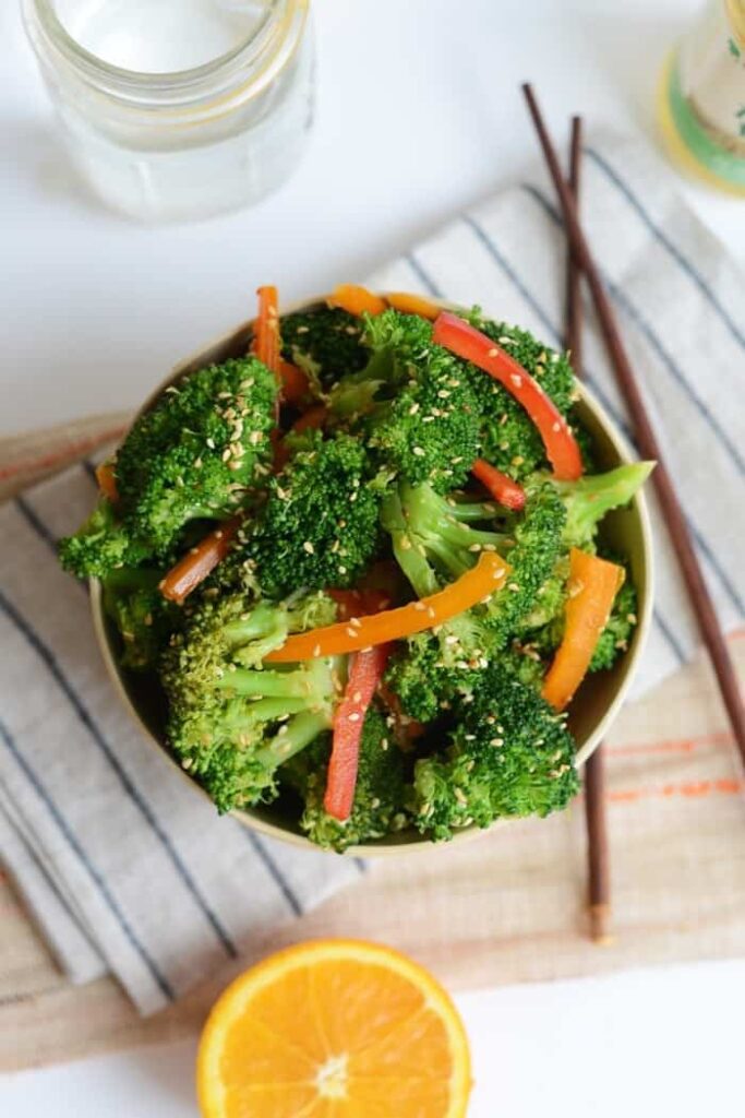 Orange Sesame Broccoli Salad- a refreshing way to eat yo green food!