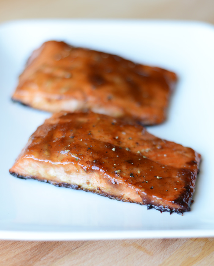 Maple Apple Caramelized Salmon