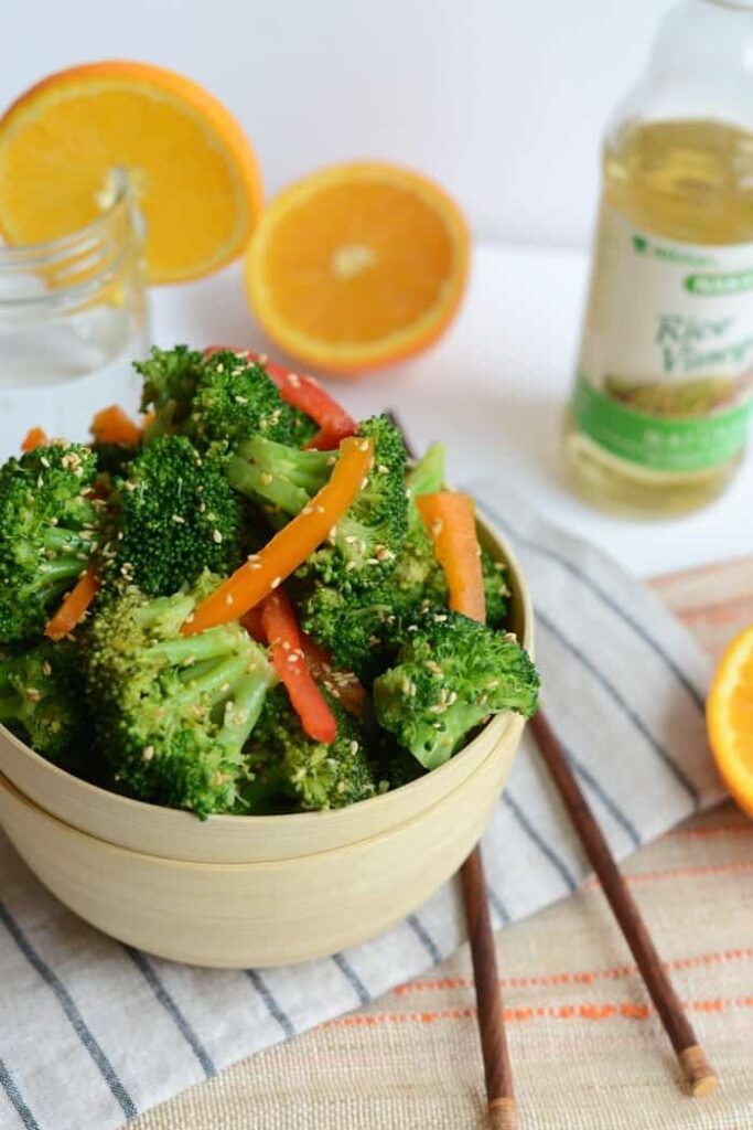 Orange Sesame Broccoli Salad- a refreshing way to eat yo green food!