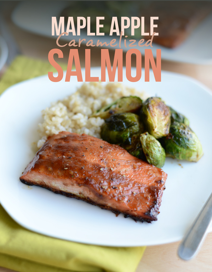 Maple Apple Caramelized Salmon