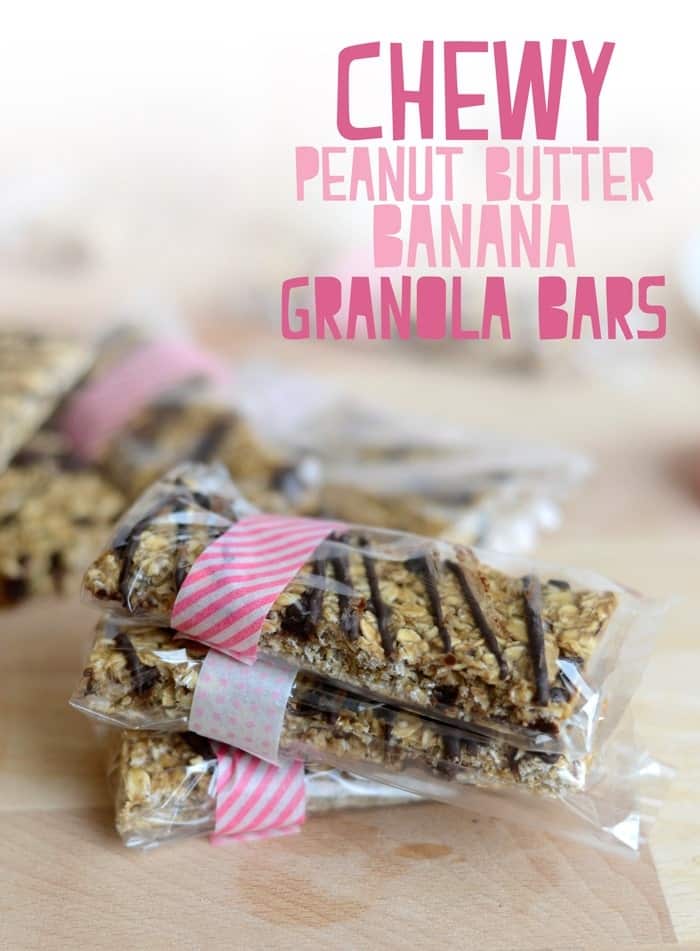 Chewy Peanut Butter Banana Granola Bars #Fitfluential #EAT #glutenfree