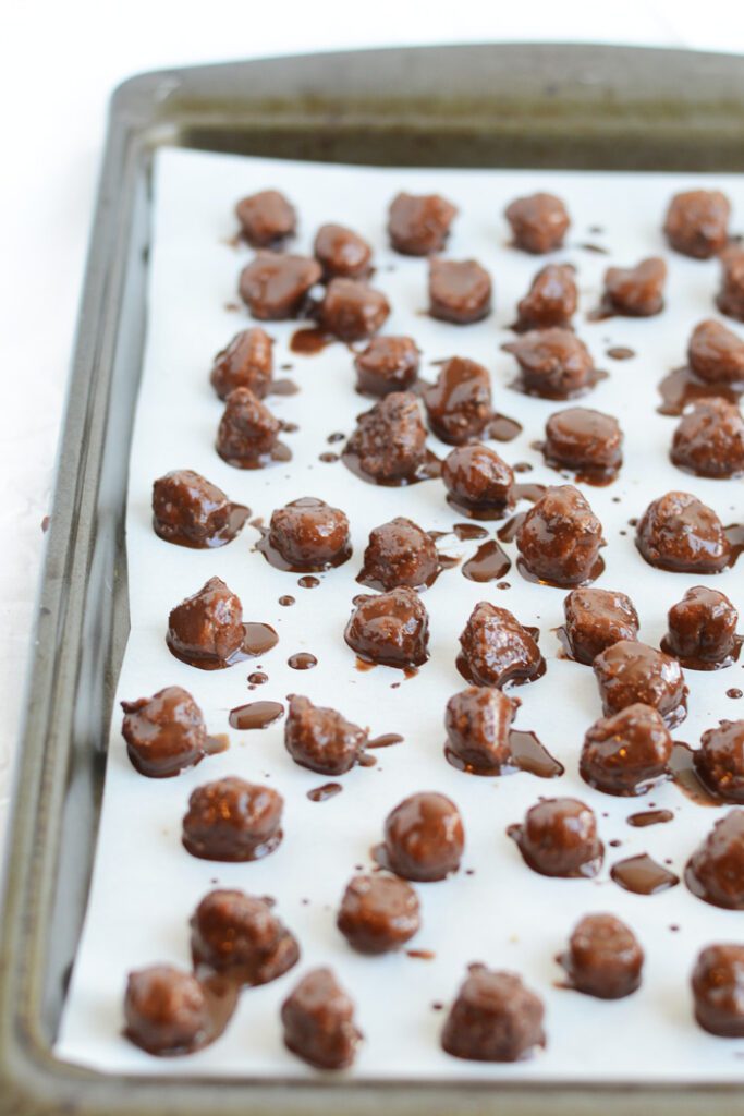 Frozen Vegan Chocolate Chip Cookie Dough Bites