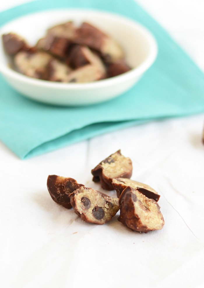 Frozen Vegan Chocolate Chip Cookie Dough Bites