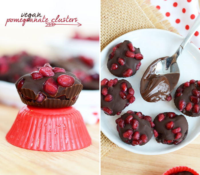 Super Simple Vegan Pomegranate Clusters #GlutenFree #Vegan