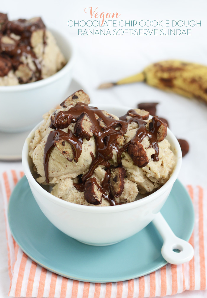 Vegan Cookie Dough Banana Soft Serve