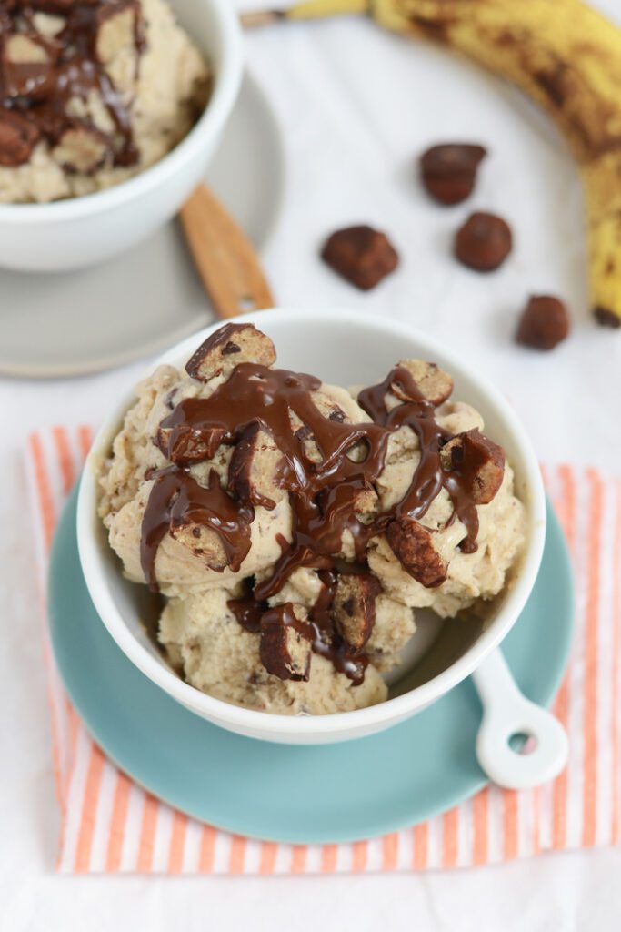 Vegan Cookie Dough Banana Soft Serve