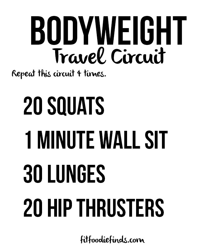 Bodyweight Travel Circuit Workout