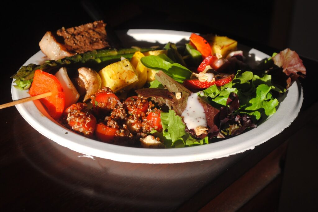 Red Caprese Quinoa Salad