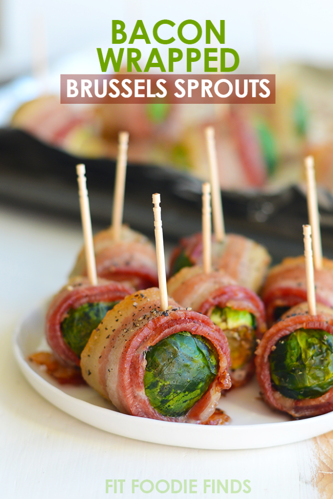 Bacon Wrapped Brussels Sprouts + Healthy Thanksgiving Recipe Ideas- paleo, gluten free, sugar free, grain free, dairy free