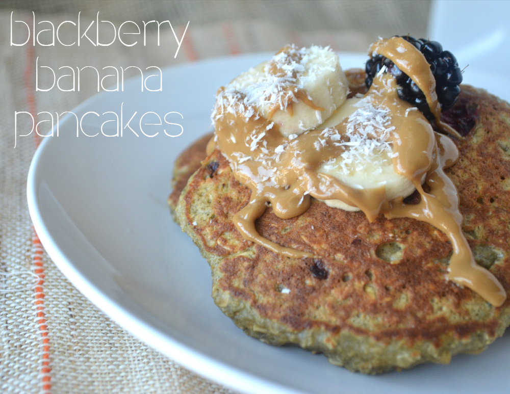 Blackberry Banana Pancakes