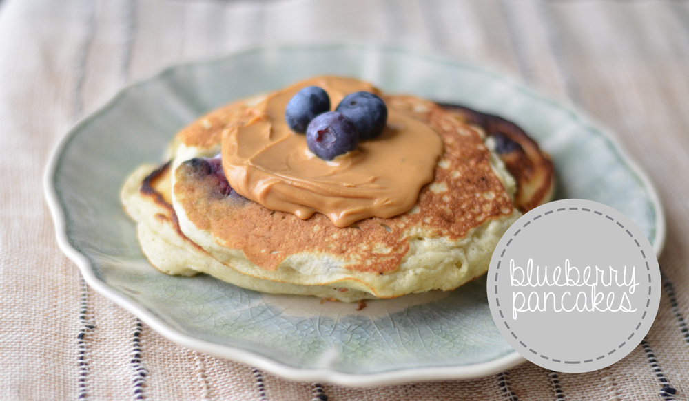 semi-homemade blueberry pancakes