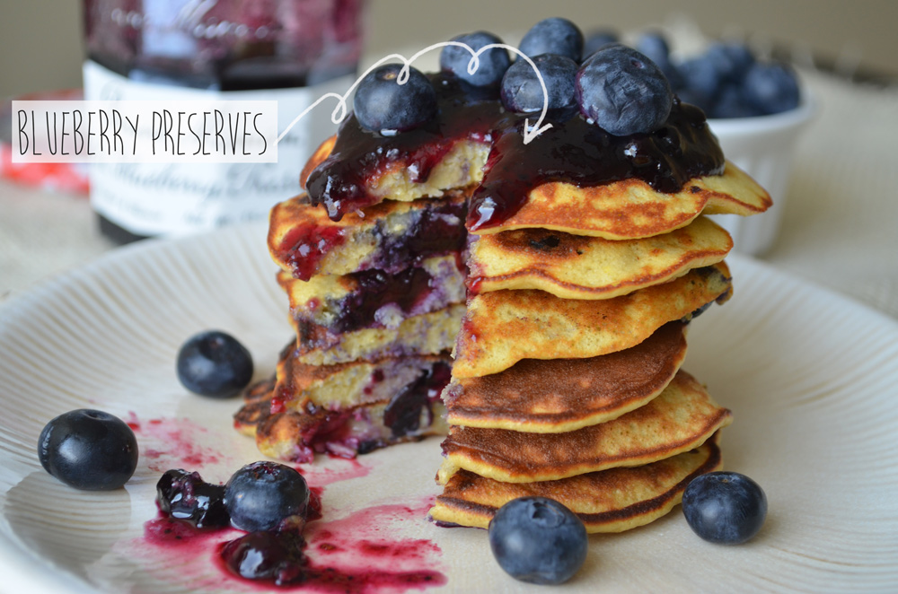 Blueberry Protein Pancakes