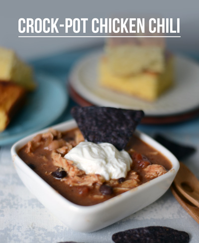 Crock-Pot Chicken Chili #healthy #fitfluential #glutenfre