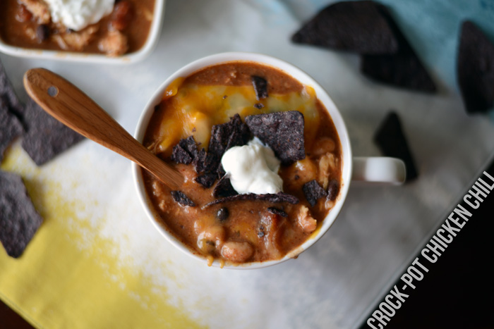 Crock-Pot Chicken Chili #healthy #fitfluential #glutenfre