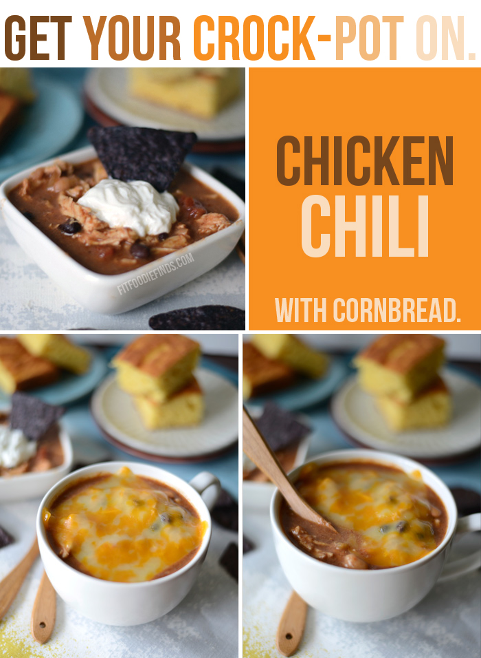 Crock-Pot Chicken Chili #healthy #recipe