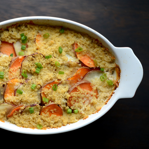 Sweet Potato Quinoa Gratin