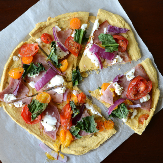 Garbanzo Bean Flatbread Pizza Crust