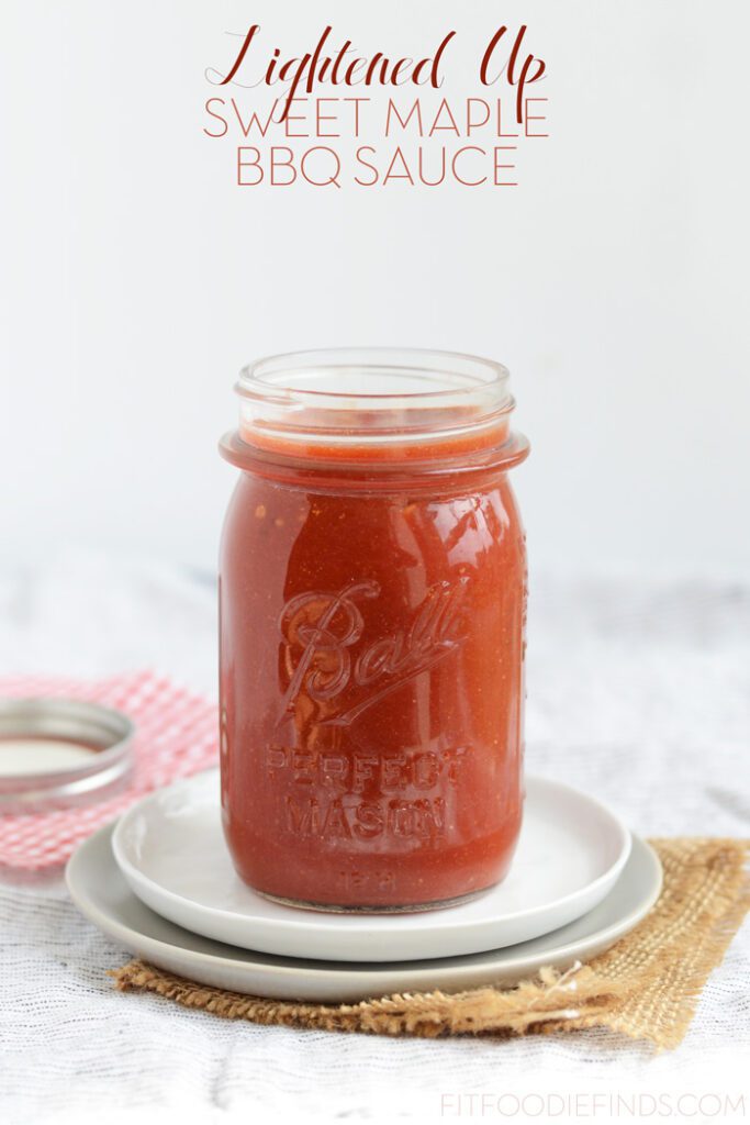 Lightened Up Sweet Maple BBQ Sauce #glutenfree